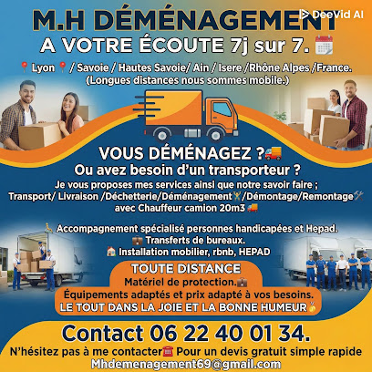 M.h Demenagement Déménageur à Rillieux-la-Pape