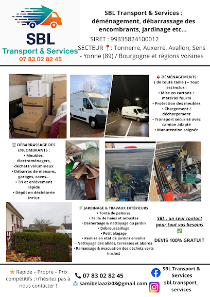 Ent Sbl Transport & Services, Déménageur à Tonnerre